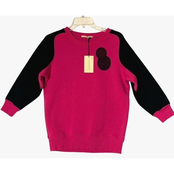 New Christopher Kane Pink Black Crewneck Molecule Sweatshirt - Italy - Picture 1 of 11